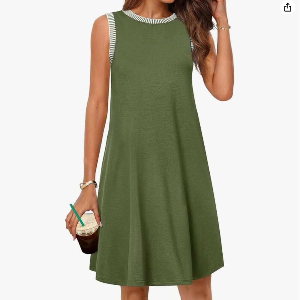 MEROKEETY A-Line Dress